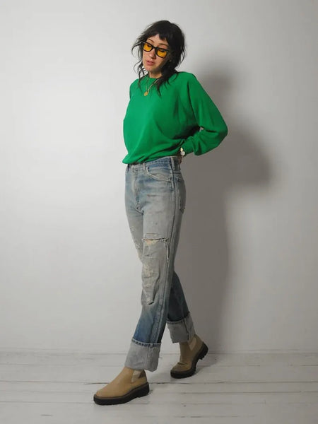 1970's/80's Destroyed Rustler Jeans 30x33