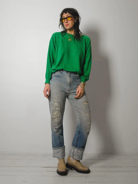 1970's/80's Destroyed Rustler Jeans 30x33