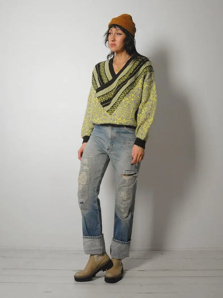 1980's United Colors of Benetton Ski Sweater