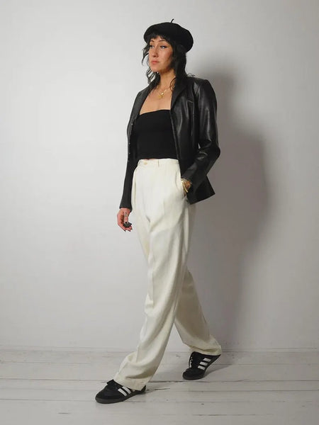 Fitted Black Leather Jacket