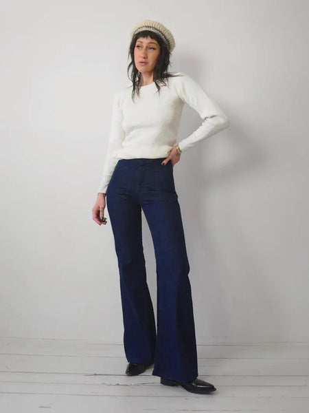 1970's Indigo Sailor Jeans 28x33