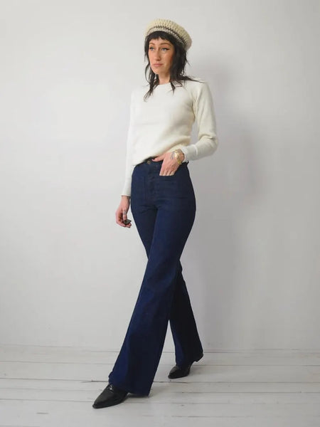 1970's Indigo Sailor Jeans 28x33