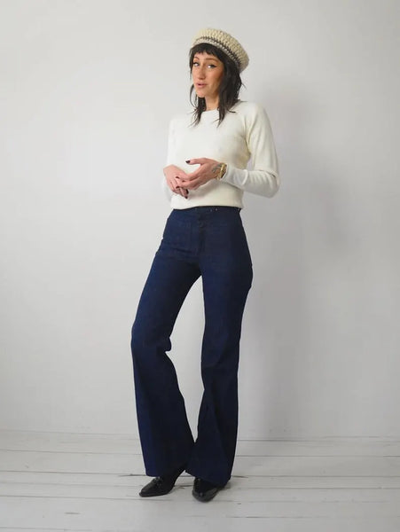 1970's Indigo Sailor Jeans 28x33