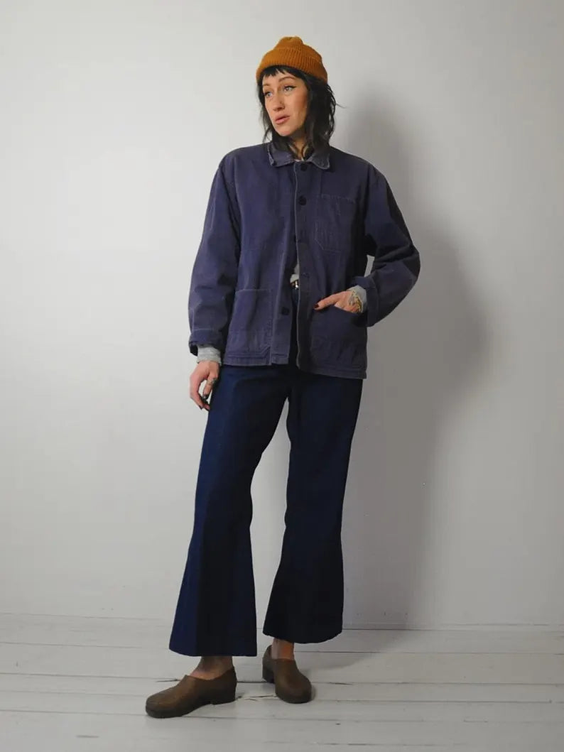 1970's Faded Indigo Chore Coat