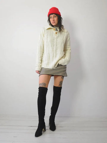 1970's Ivory knit Sweater