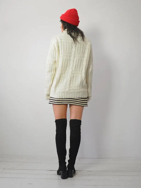 1970's Ivory knit Sweater
