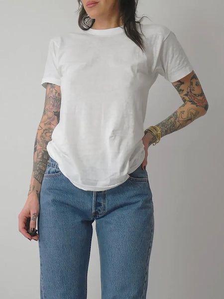 1980's Deadstock Thin White T-shirt