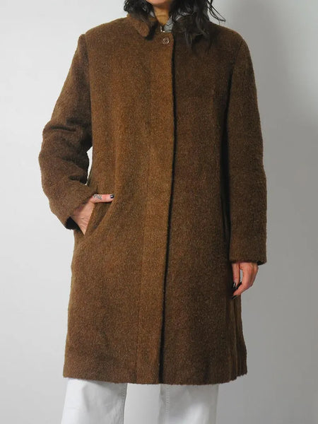 1980's Wool & Mohair Minimal Coat