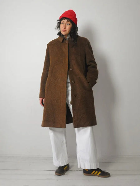 1980's Wool & Mohair Minimal Coat