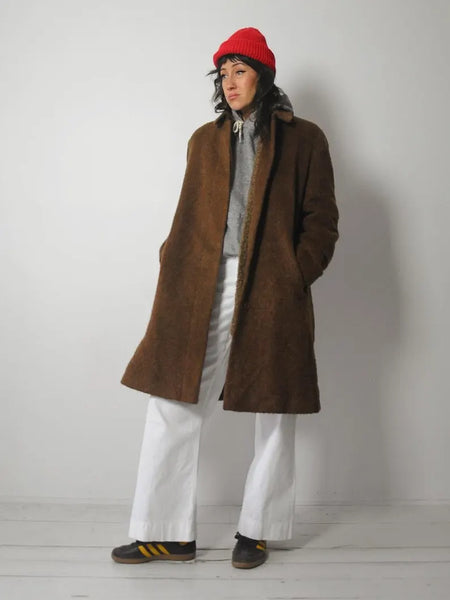1980's Wool & Mohair Minimal Coat