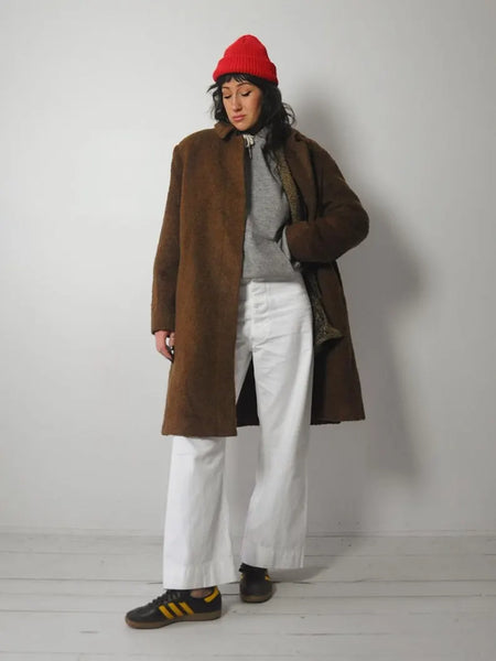 1980's Wool & Mohair Minimal Coat