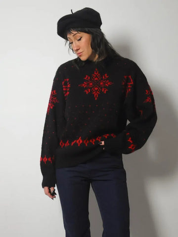 Wool Pendleton Snowflake Sweater