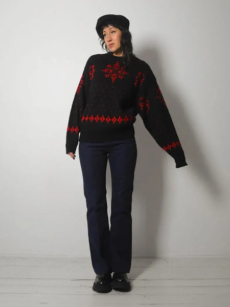 Wool Pendleton Snowflake Sweater