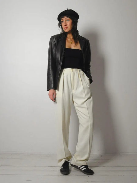 Fitted Black Leather Jacket