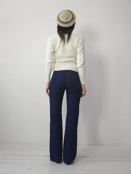 1970's Indigo Sailor Jeans 28x33