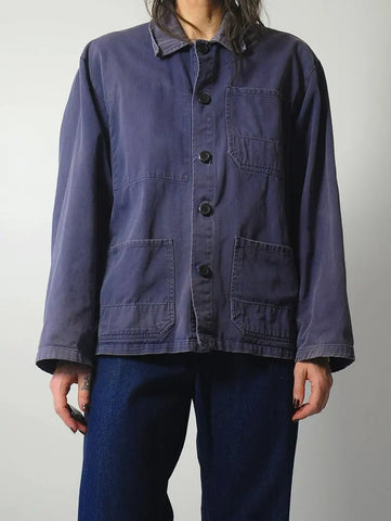 1970's Faded Indigo Chore Coat
