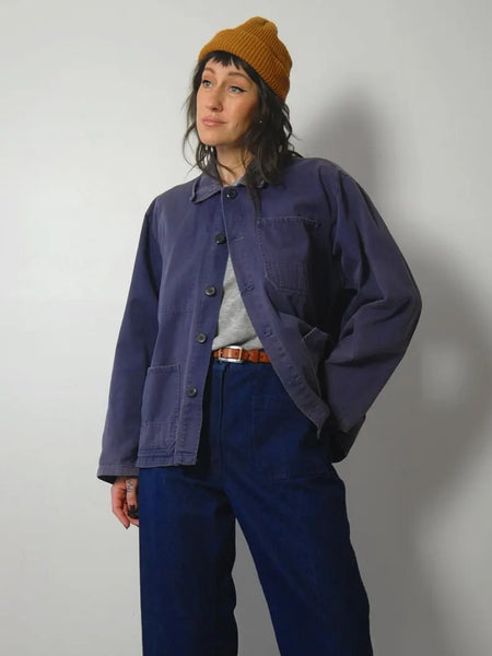 1970's Faded Indigo Chore Coat