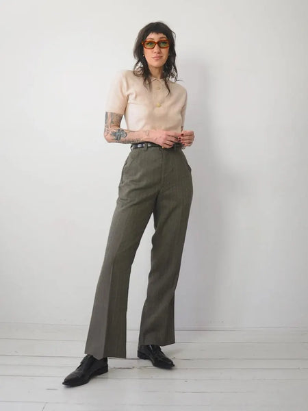 1950's Blush Cropped Sweater