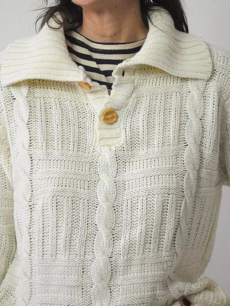 1970's Ivory knit Sweater