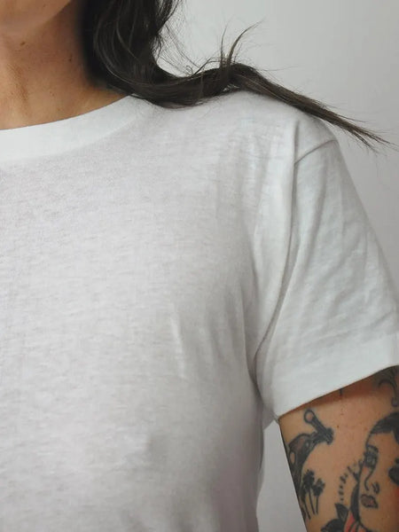 1980's Deadstock Thin White T-shirt