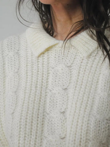 1980's Ivory Oversized Sweater