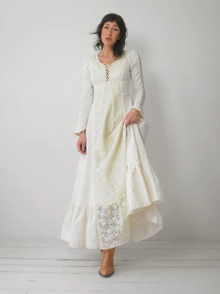 1970's Black Label Gunne Sax Dress