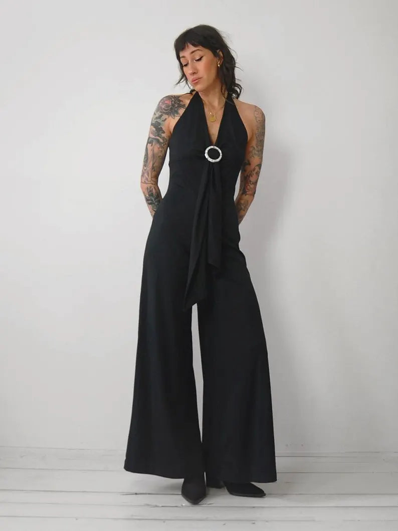 1970's Halter Neck Jumpsuit