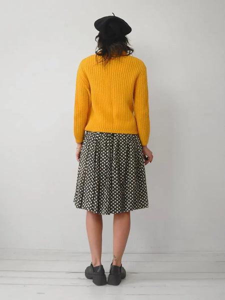 1980's Wool Scarf Neck Sweater