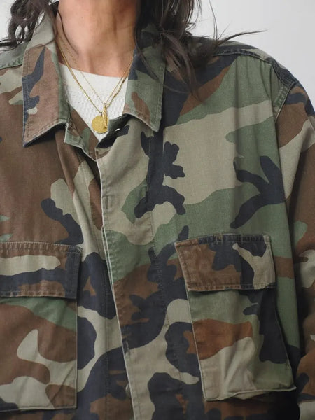 Oversized Camouflage Jacket