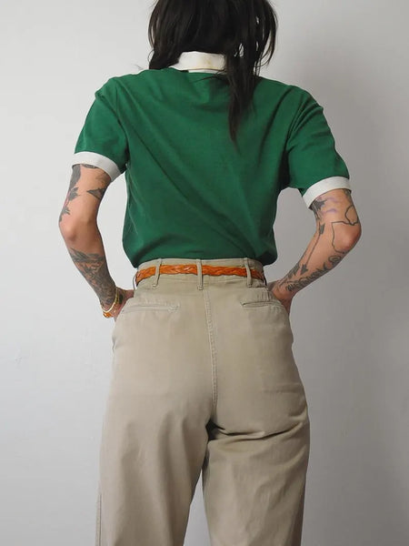 1940's Khaki Military Pants 28x29
