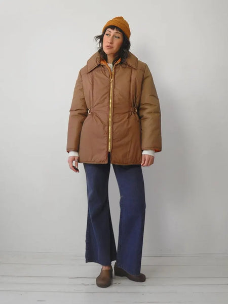 1970's Buckle Puffer Coat