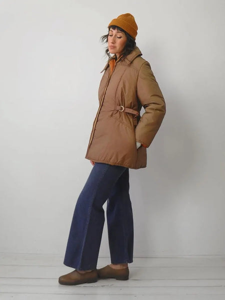 1970's Buckle Puffer Coat