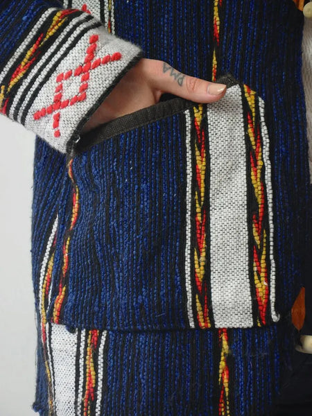 1970's Woven Blanket Beach Hoodie
