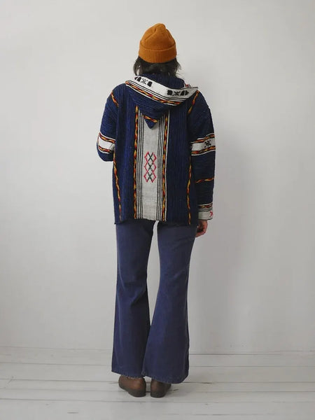 1970's Woven Blanket Beach Hoodie
