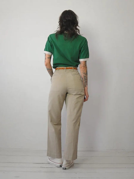 1970's Pique Cotton Polo Shirt