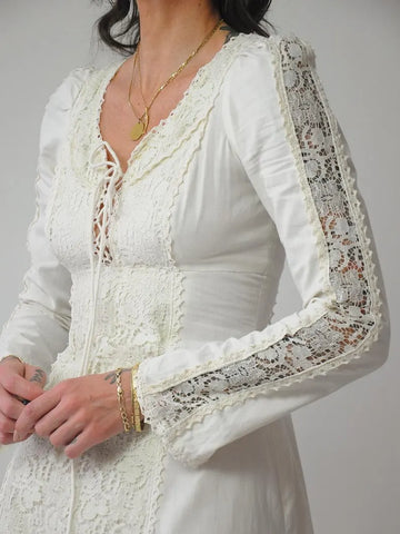 1970's Black Label Gunne Sax Dress