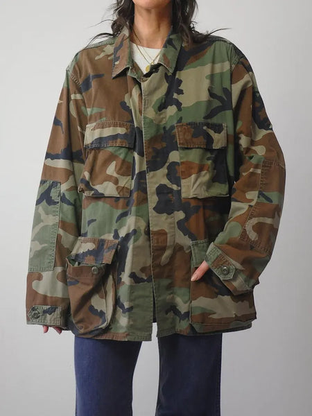 Oversized Camouflage Jacket