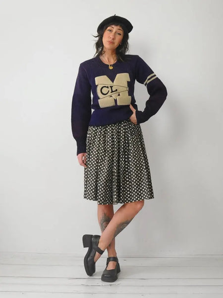1940's Wool Cheer Sweater