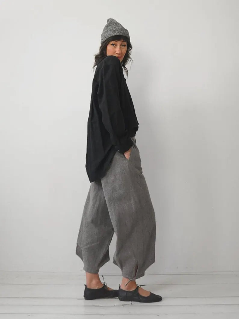 1940's Wool Bloused Leg Trousers