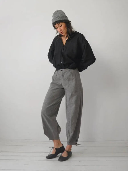 1940's Wool Bloused Leg Trousers