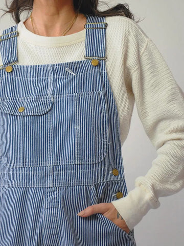 1980's Hickory Stripe Overalls