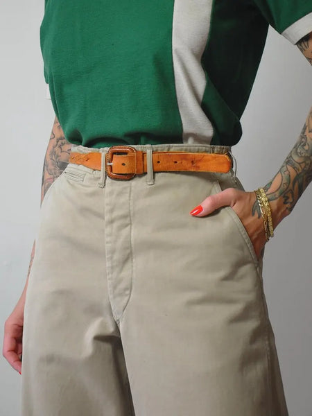 1940's Khaki Military Pants 28x29