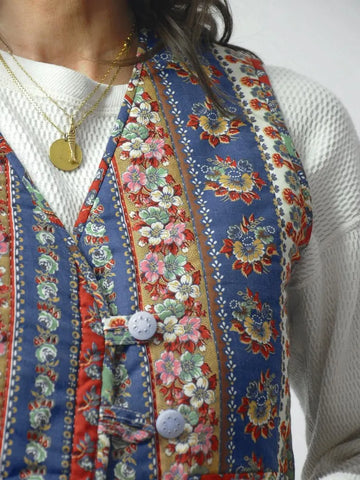 Patchwork Quilted OOAK Vest