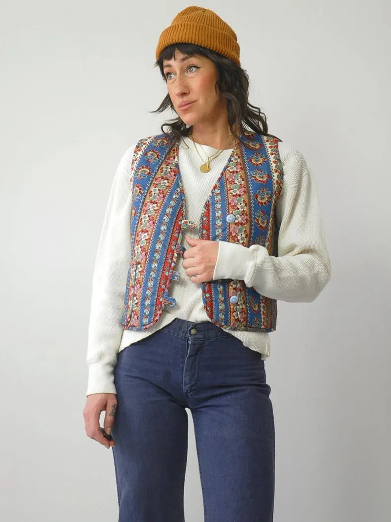Patchwork Quilted OOAK Vest