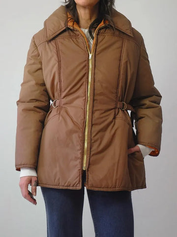 1970's Buckle Puffer Coat