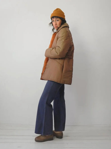 1970's Buckle Puffer Coat