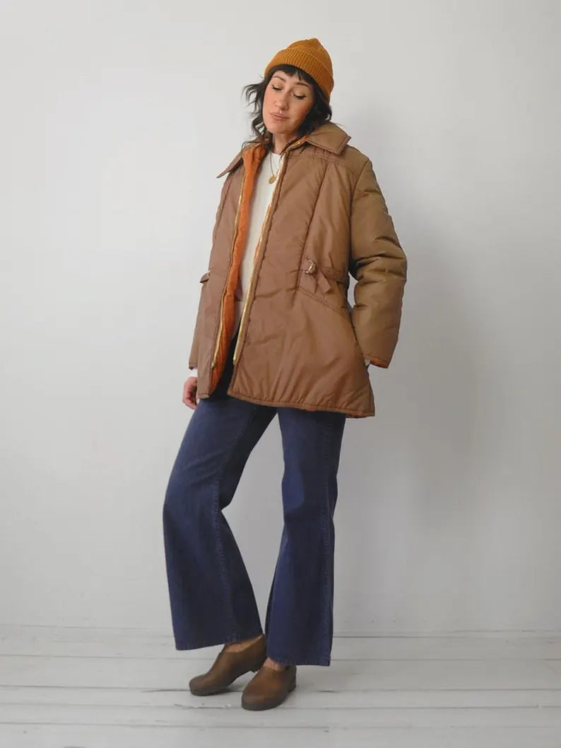 1970's Buckle Puffer Coat