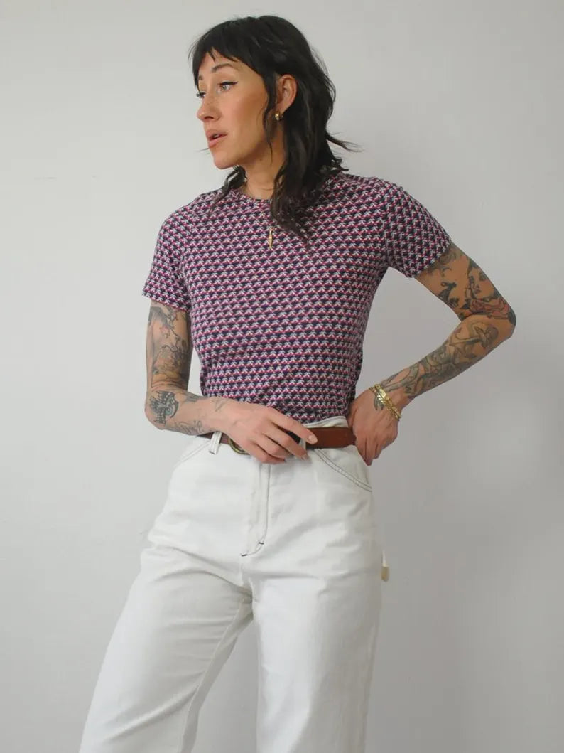 1970's Wrangler Cowboy Knit Tee