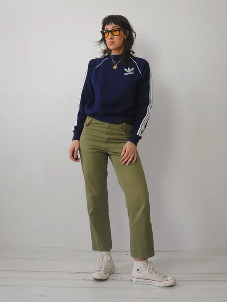 80's Adidas Trefoil Crewneck