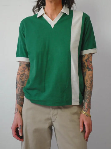 1970's Pique Cotton Polo Shirt